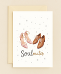 Soulmates Greeting Card Modern Illustrated Design - Front