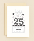 Happy Twenty Fifth Milestone Card - Front