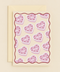Valentines Day Greeting Card Cute Conversation Hearts - Front