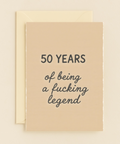 Funny 50th Birthday Card Modern Legend讣 - Front
