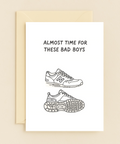 Funny Birthday Greeting Card with Sneakers Illustration - Front