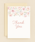 floral blossom thank you card