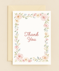 floral border gratitude card