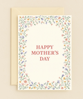 floral border happy mothers day card