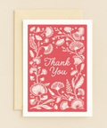 floral design thank you card