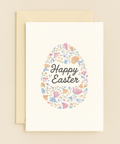 floral egg spring card