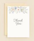 floral elegance thank you card