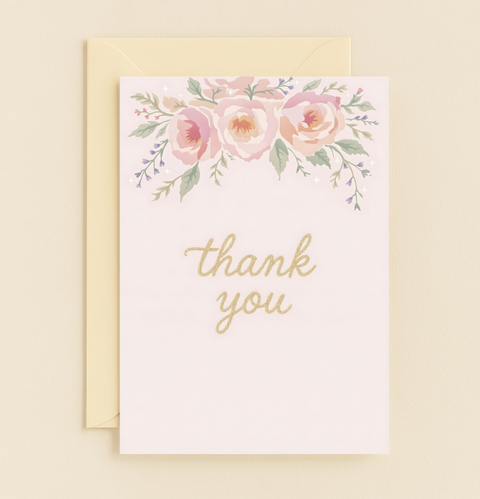 floral gratitude card