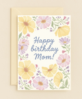 floral mom birthday card