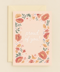 floral proud of you card