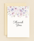 floral thank you greeting card