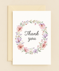 flower circle gratitude card