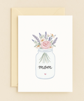 flower jar mom card