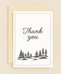 forest scene thank you card