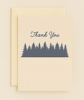 forest silhouette thank you card