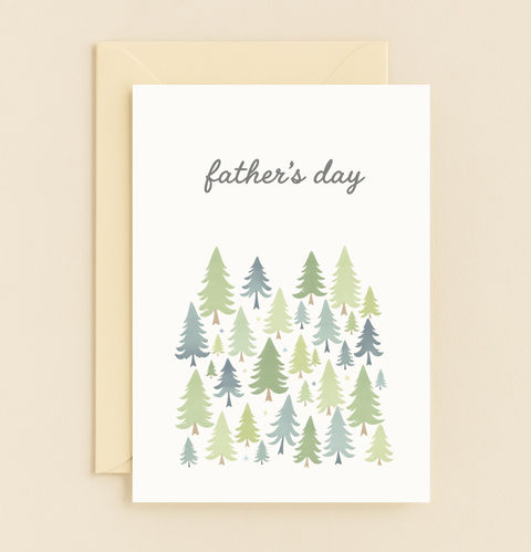 forest tree pattern card