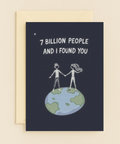 found you planet couple card