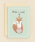 fox birthday wish card