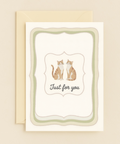 friendly cats just for you card