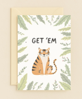 get em tiger encouragement card