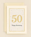 golden 50th anniversary card