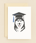 graduation husky cap card