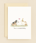 guinea pig birthday card with heart