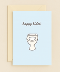 happy bidet toilet card