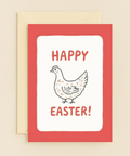 happy chicken holiday card