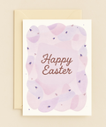 happy easter pastel card