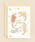 happy otters birthday card