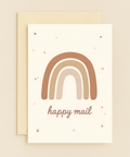 happy rainbow mail card