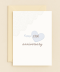 happy thirteenth anniversary heart card
