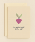 heart skip a beet card