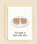 heart steak dad appreciation card