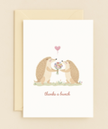 hedgehog love bouquet card