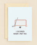 hockey love goal card