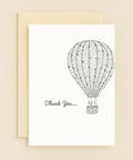 hot air balloon thank you card