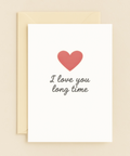 i love you heart card