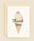 ice cream thank you card
