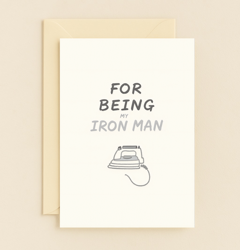 iron man appreciation card