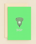 lacrosse thank you card