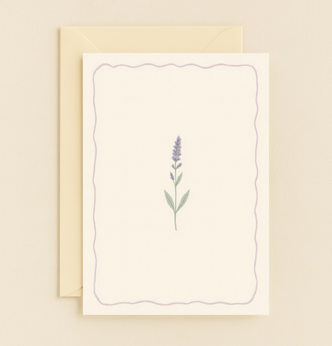 lavender simplicity greeting card