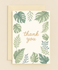 leafy thank you card