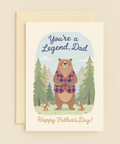 Legend Bear Father's Day Card