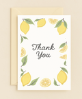 lemon theme thank you card
