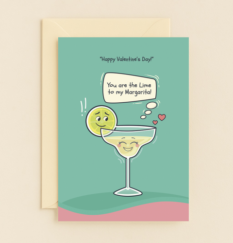 lime to my margarita drink card