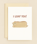 loaf cat cute card