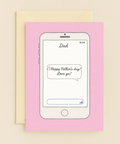 love ya dad text message card