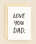 love you dad card